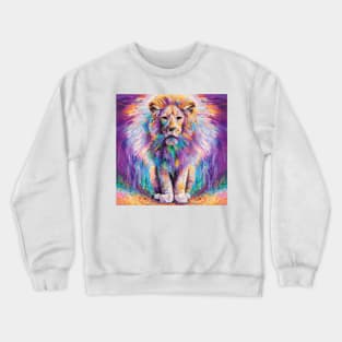 Cute Lion Drawing Crewneck Sweatshirt